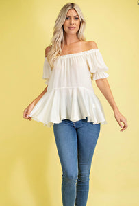 Beach Babe Blouse | Ivory