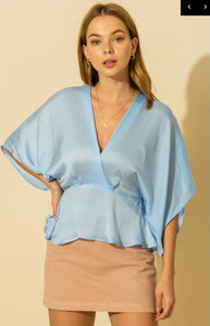Leave Me Too Soon Top | Blue
