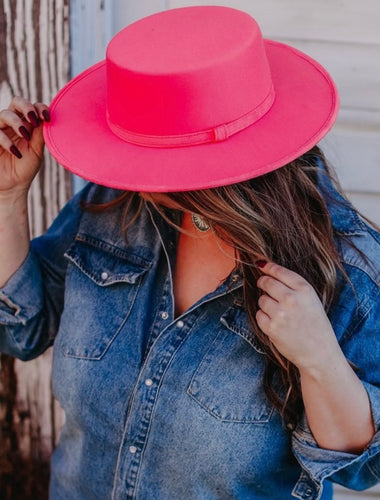 Neon Pink Hat