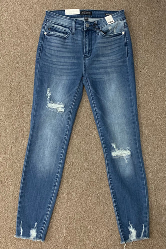 Distressed Medium Wash Judy Blue Jeans